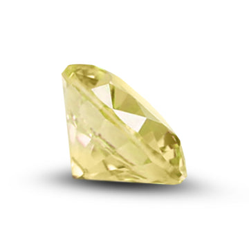 (Pack of 5) Round Simulated Yellow CZ